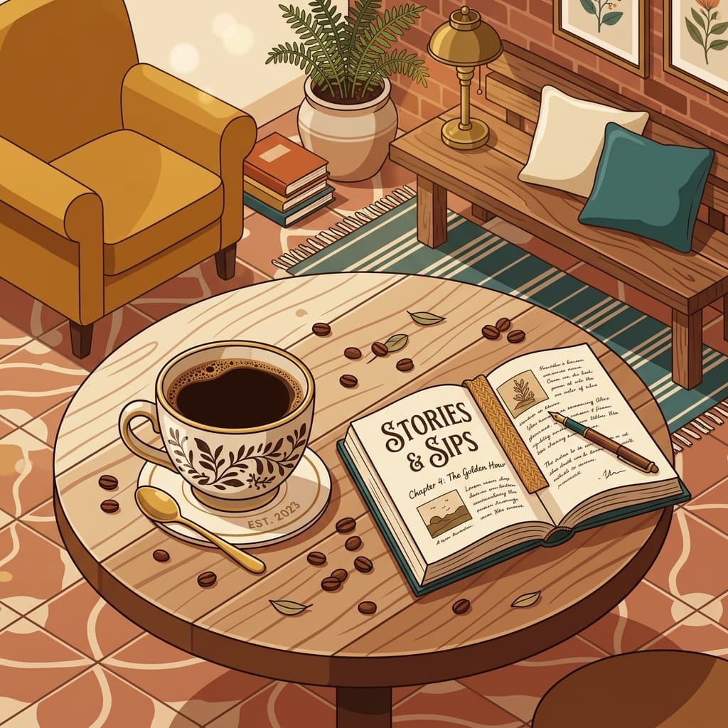 Coffee art illustration